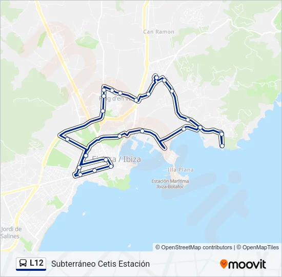 L12 Bus Line Map