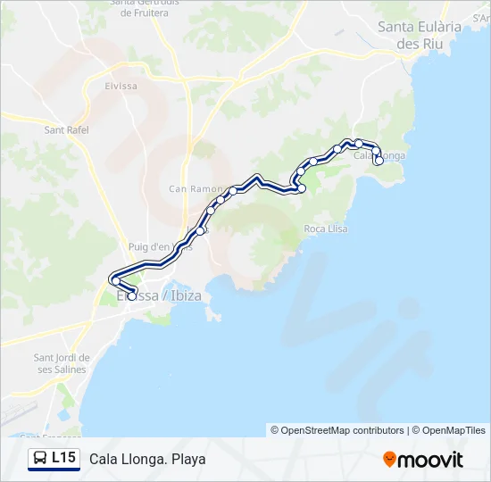 L15 Bus Line Map