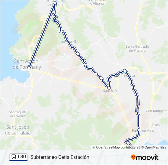 L30 Bus Line Map