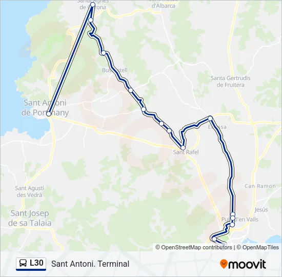 L30 Bus Line Map