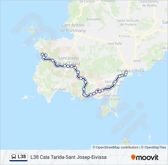 L38 Bus Line Map
