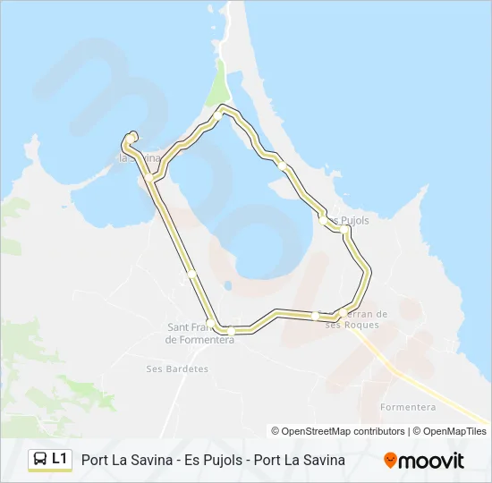 L1 Bus Line Map