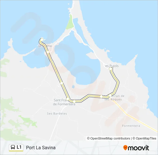 L1 Bus Line Map
