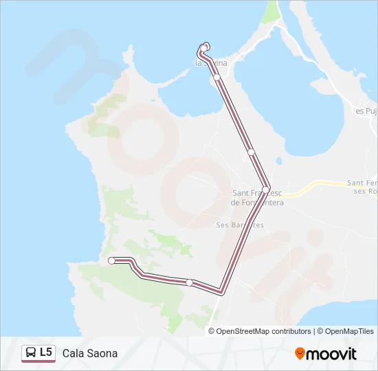 L5 Bus Line Map