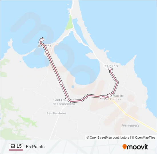 L5 Bus Line Map