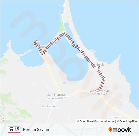 L5 Bus Line Map