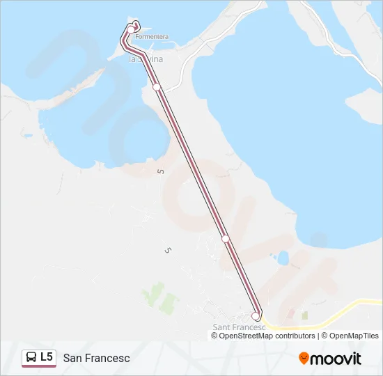 L5 Bus Line Map