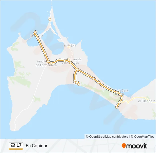 L7 Bus Line Map