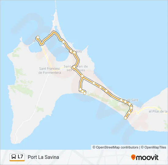 L7 Bus Line Map