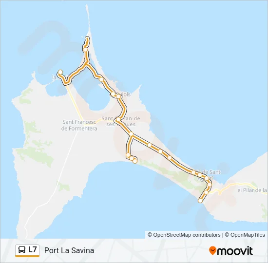 L7 Bus Line Map