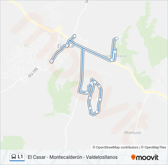 L1 Bus Line Map