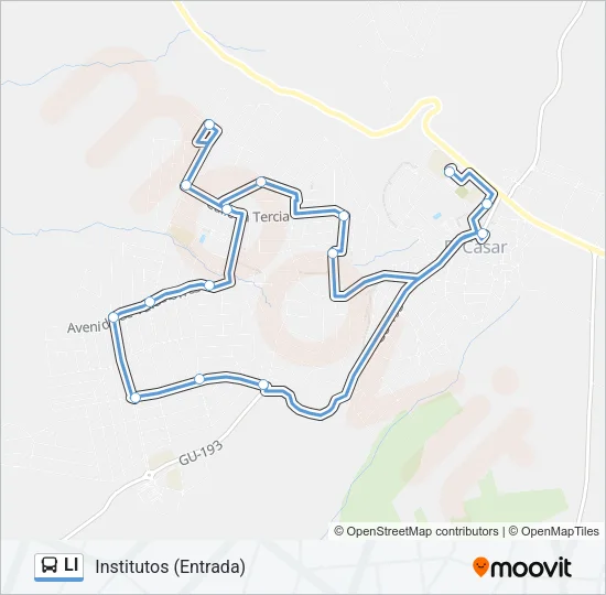 LI Bus Line Map