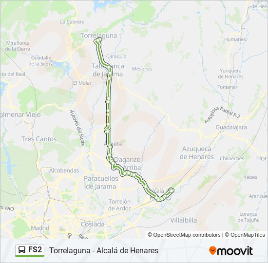 FS2 bus Line Map