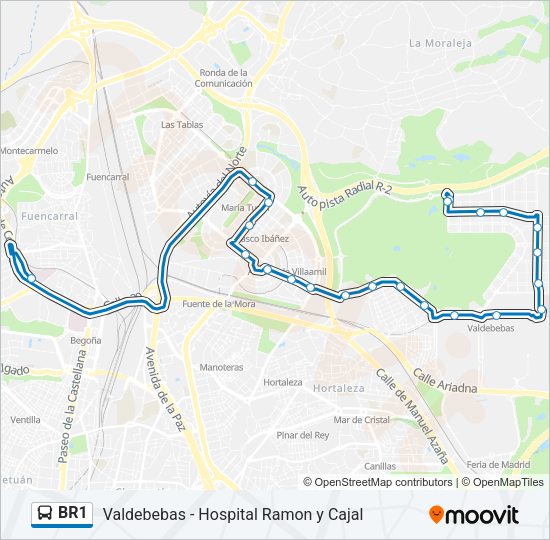 BR1 Bus Line Map