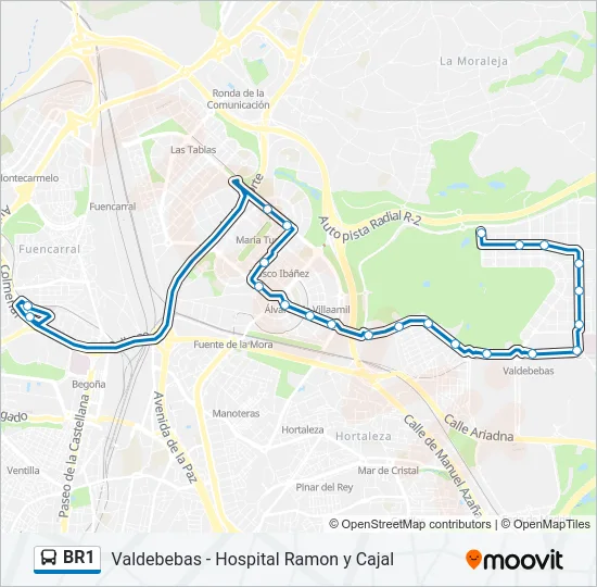 BR1 Bus Line Map