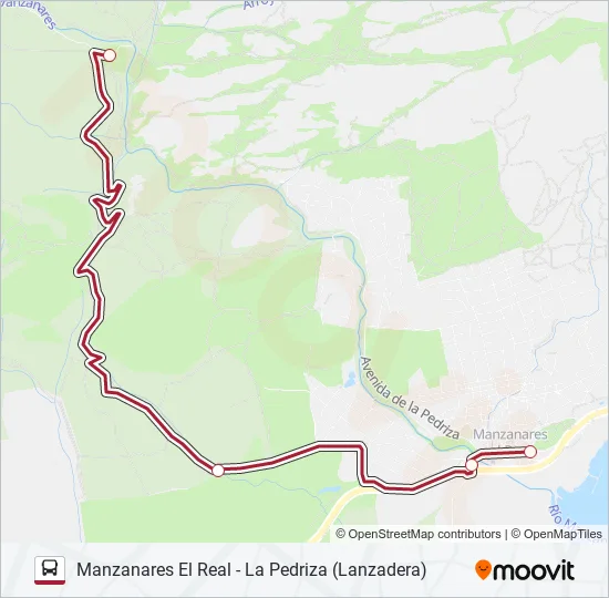 LANZADERA Bus Line Map