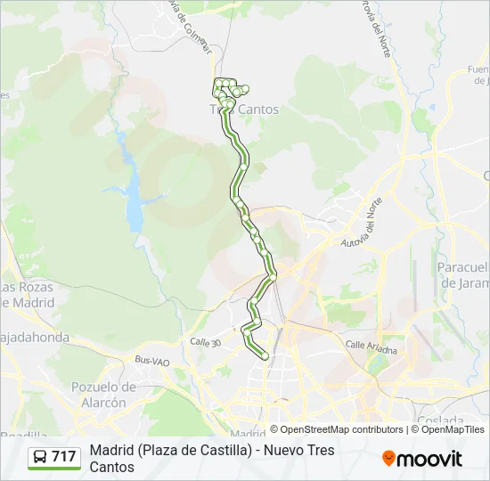 717 Bus Line Map
