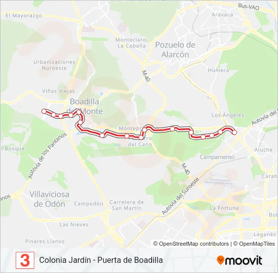 ML-3 Light Rail Line Map