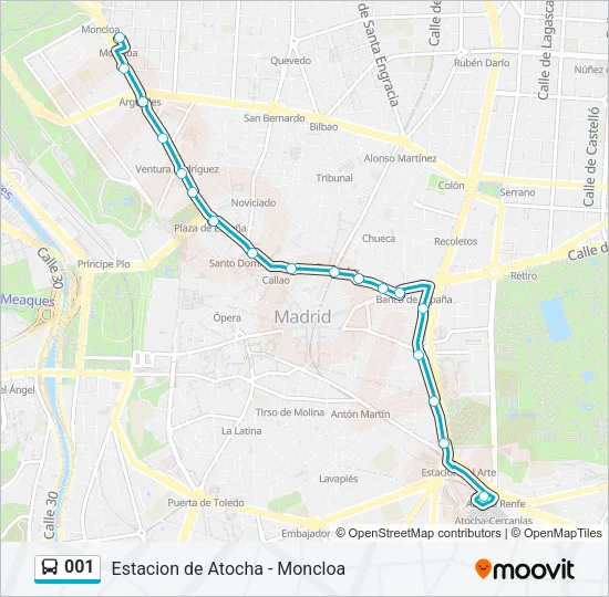 001 Bus Line Map