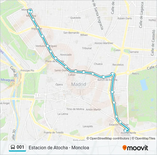 001 Bus Line Map