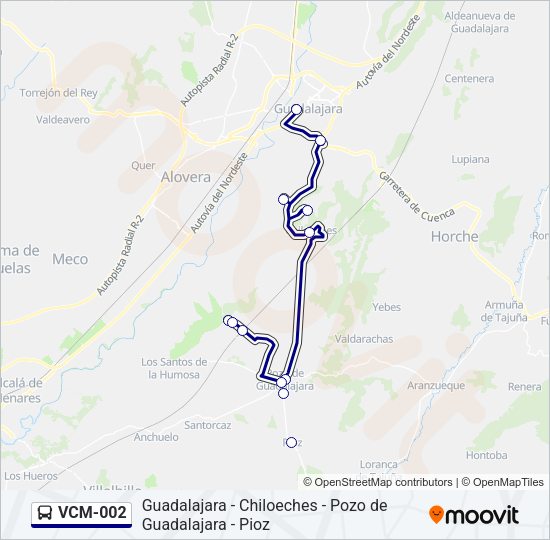 VCM-002 Bus Line Map