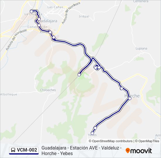 VCM-002 Bus Line Map