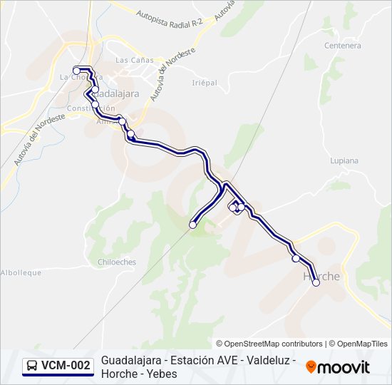 VCM-002 Bus Line Map