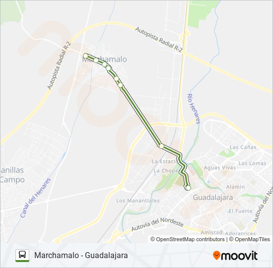 VCM-010.L1 bus Line Map