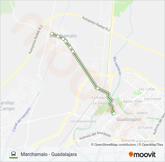 VCM-010.L1 bus Mapa de línia