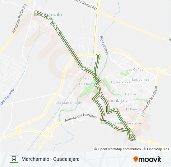 VCM-010.L1 bus Mapa de línia