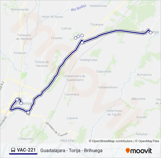 VAC-221 Bus Line Map