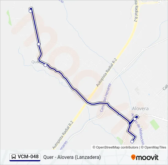 VCM-048 bus Mapa de línia