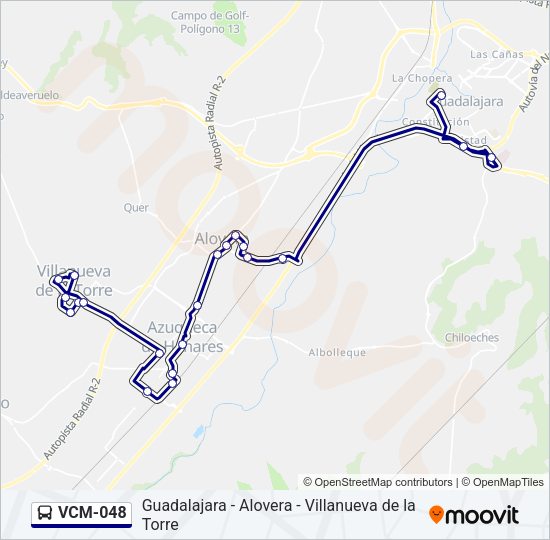 VCM-048 Bus Line Map