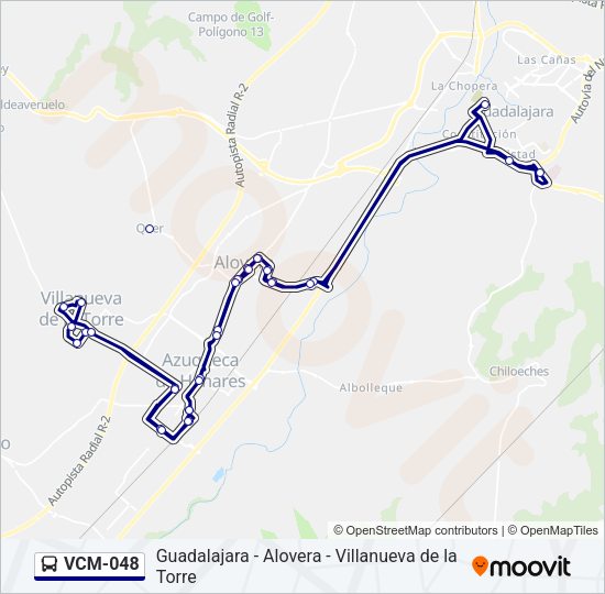 VCM-048 Bus Line Map
