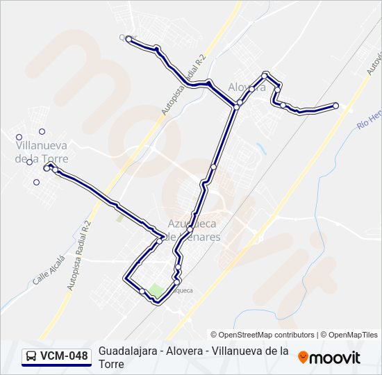 VCM-048 Bus Line Map