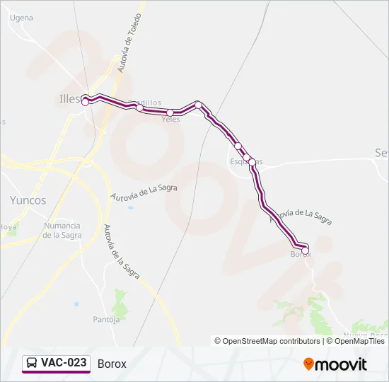 VAC-023 Bus Line Map