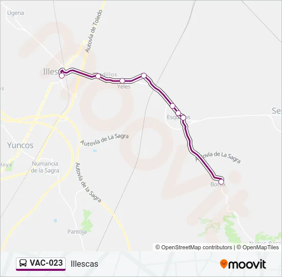 VAC-023 Bus Line Map