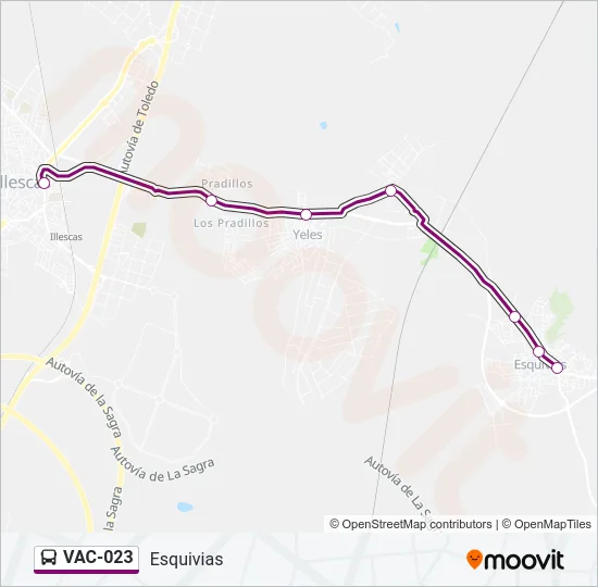 VAC-023 Bus Line Map