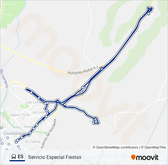 ES Bus Line Map