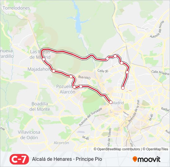 C7 Train Line Map