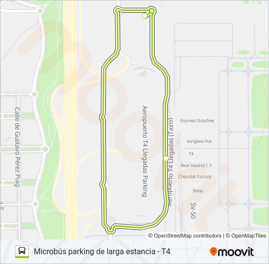 ✈️🅿️ T4 Bus Line Map