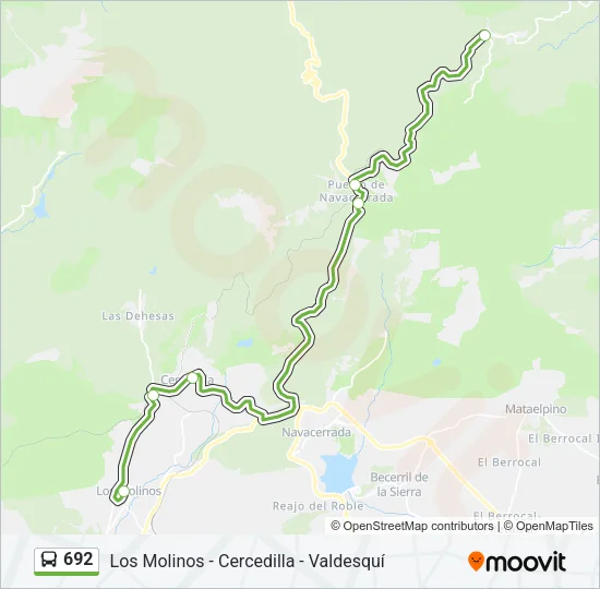 692 Bus Line Map
