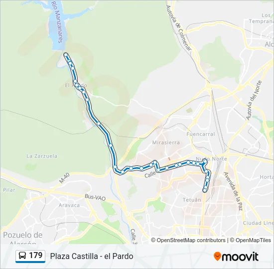 179 Bus Line Map