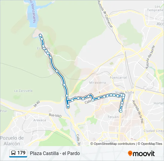 179 Bus Line Map