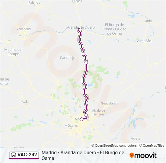 VAC-242 Bus Line Map
