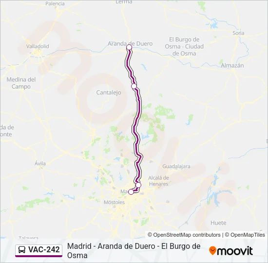 VAC-242 Bus Line Map
