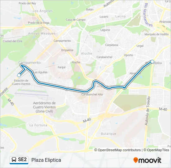 SE2 Bus Line Map