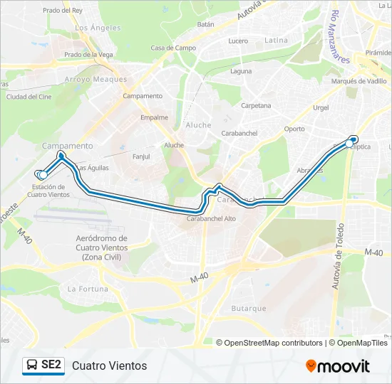 SE2 Bus Line Map