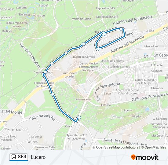 SE3 Bus Line Map