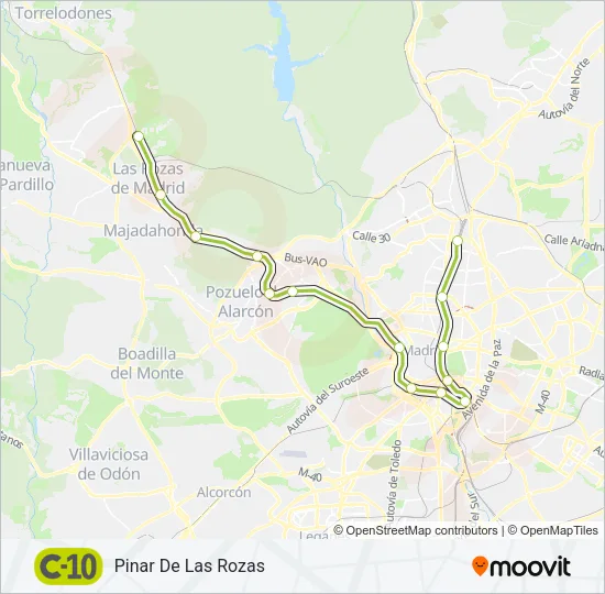 C10 Train Line Map